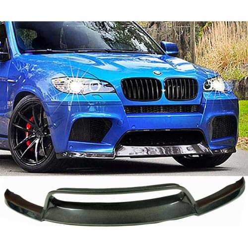 REAL CARBON FIBER FRONT LIP SPOILER SPLITTER FOR BMW E71 X6M E70 X5M X5 M X6 M 10-14 B242