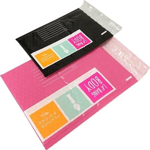 Plastic Air Cushion Strong Adhesive Clothing Courier Packaging Customize Printed Mail Bubble Bag