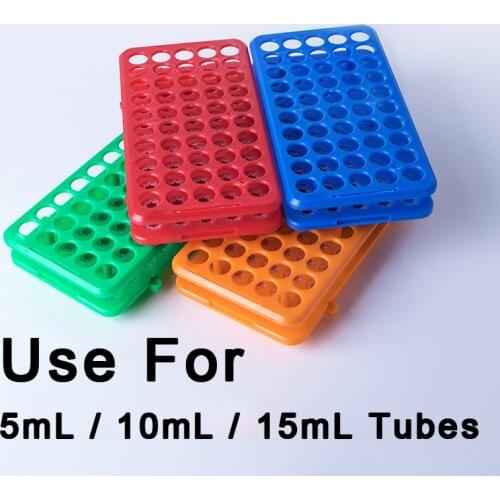 Plastic Test Tube Rack Holder Use for 5mL / 10mL / 15mL Laboratory Test Tubes Box Centrifuge Tube Rack , 1 Piece