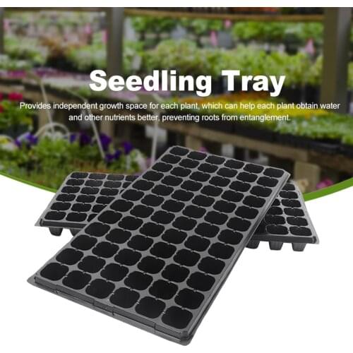 5pcs Seedling Tray 72 Hole Gardening Balcony Cultivating Vegetable Germination Tray Garden Pot Large Planter Tray Garden Houses