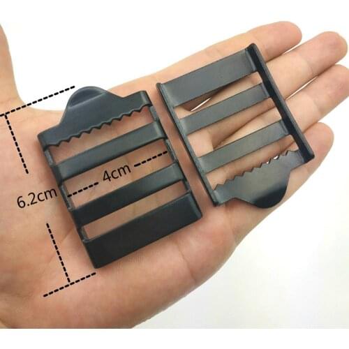 1.5" For 4cm Strap Extra Thick Metal Adjustable Buckle 5pcs For Leather Craft Bag Strap Belt Webbing
