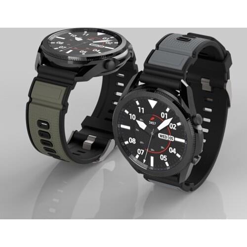 Watchbands for Samsung Galaxy Watch 3 Strap Band bracelet 22mm 20mm Active2 Gear S2 S3 S4 Sport Silicone Wristband Accessories