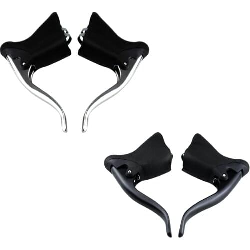 22.2mm 23.8mm bicycle brake lever road bike aluminum alloy curved handlebar brake lever Fixed gear brake handle lever Bike parts