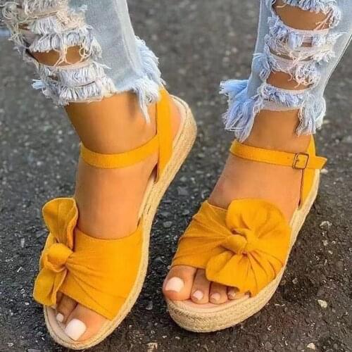 Lapolaka Platform Wedges Sandals Flat Heel Flower Sweet Party Sexy Club Elegant 2021 New Woman Shoes Wedges Sandals Big Size 43