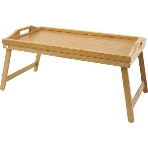 Folding Laptop Table Laptop Table Bamboo Material Lightweight Portable Mini Picnic Table