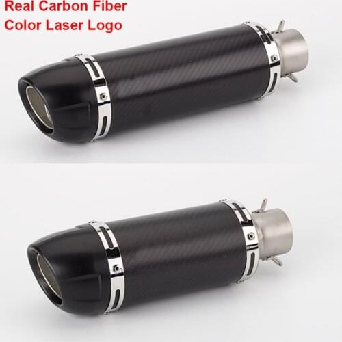 Universal Motorcycle Carbon Fiber Slip On Exhaust Pipe Muffler Escape DB Killer for Most Motorcycle for LeoVince Exhaust