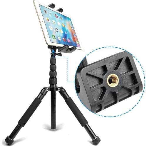 Universal Sturdy Tablet Phone Tripod Mount Adapter Clamp for 5.5"-13.5"