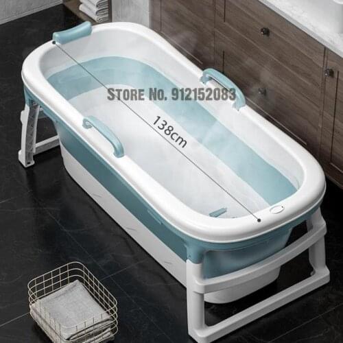Bath Bucket Adult Foldable Bathtub Adult Bathtub Household Whole Body Steam Children Can Use Bath Basin Artifact