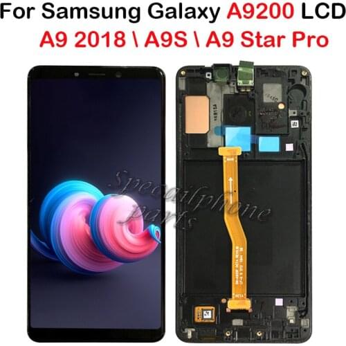 For Samsung Galaxy A9200 LCD Display with frame Touch Screen Digitizer Assembly for Samsung A9 2018 LCD A9s A9 Star Pro lcd