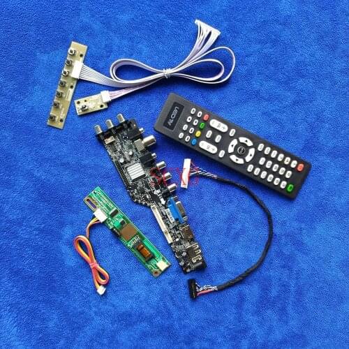 1CCFL LVDS 30Pin DVB Signal Digital HDMI-compatible USB AV VGA 1440*900 Fit LP171W01/LP171WX2 DIY KIT LCD panel controller board