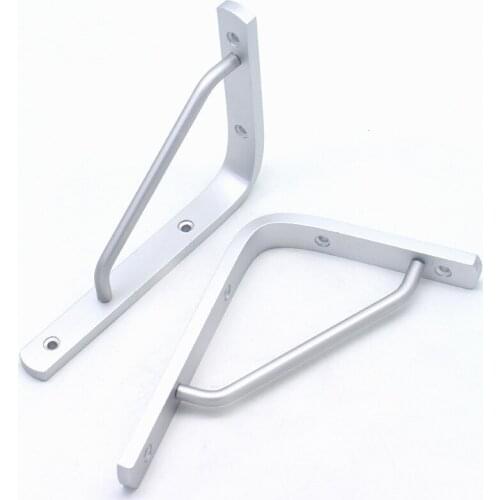 2pcs Matel Furniture Supports Brackets Aluminium Silver Wall Mount Shelf Brackets 17/20/25/3035/40cm Length