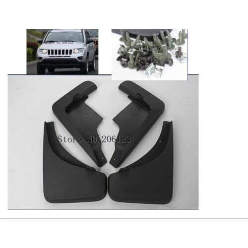 4pcs/set Car Mudguards Mud Flaps Splash Guard For JEEP COMPASS 2011 2012 2013 2014 2015 2016 fender mudflap