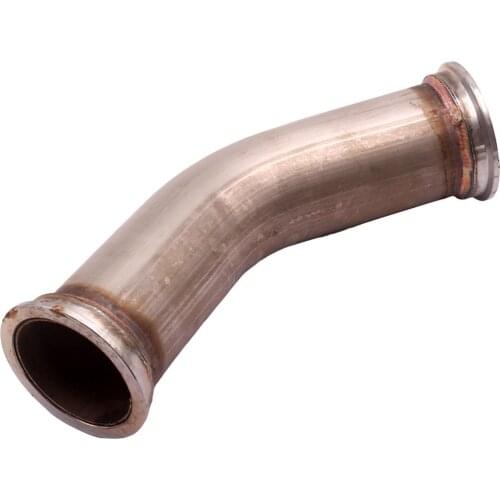 45 Degree V-Band Pipe Turbo Exhaust Downpipe with 2.5" V band Flanges Clamp