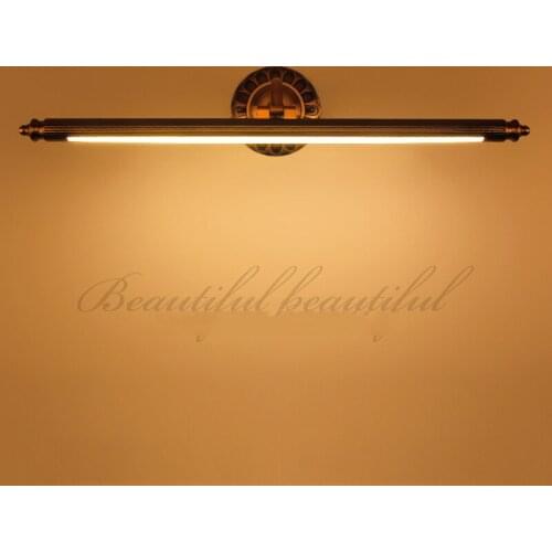 8W Led Mirror Light 500mm Europe American Retro 85-265V Bathroom Wall Lamp Bedroom Hotel Restaurant Decoration Sconce Lighting