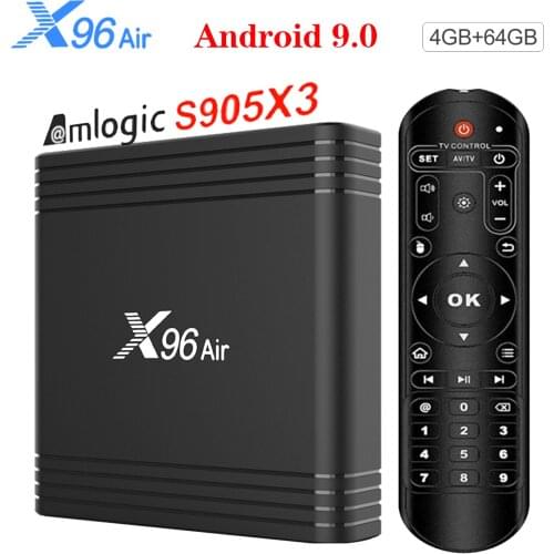 Android 9.0 TV Box X96 Air 4GB 64GB Amlogic S905X3 Quad Core 2.4G 5G Dual Wifi BT4.1 8K 4K Support Youtube X96Air Media TVBOX
