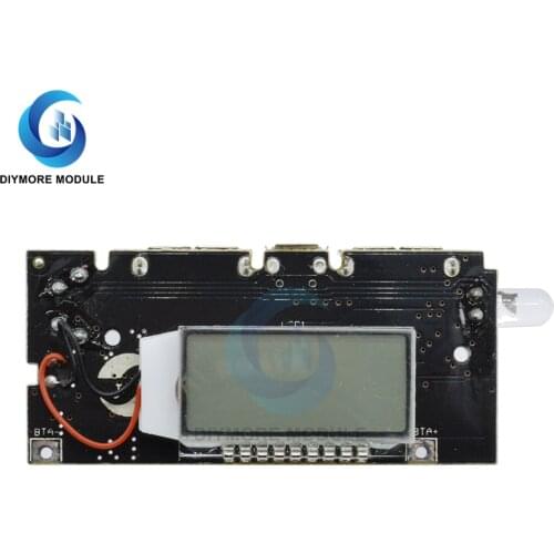 Automatic Protection! Dual USB 5V 1A 2.1A Mobile Power Bank 18650 Lithium Battery Charger Board Digital LCD Charging Module