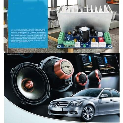 KYYSLB DC12V~15V XH-M231 Car Amplifier Board TDA7388 Four Channel 41W *4 Home Audio Car Power Amplifier Board with Heat Sink