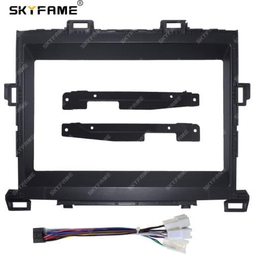 Car Radio Fascia Frame Cable For TOYOTA Alphard 20 Serices Vellfire ANH20 2011-2014 Stereo Android Dashboard Kit Face Plate