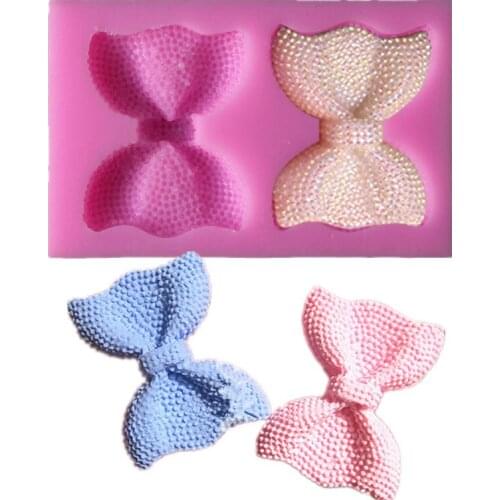 DIY Bow Silicone Mold Chocolate Fondant Cake Decoration Soap Baking Kitchen Accessory Gift