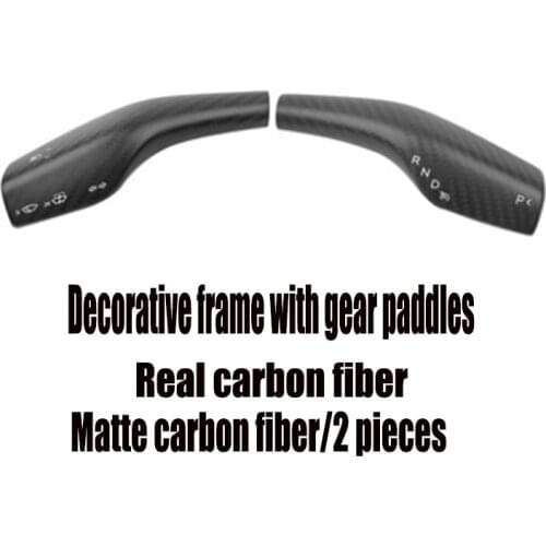 For 2021 Tesla model Y real carbon fiber gear paddles all-inclusive direction model 3 steering rod modification accessories