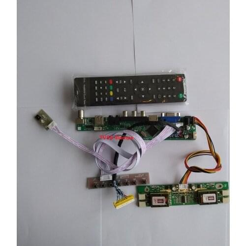 For M170EG01 V6 VGA AV 4 lamps 1280X1024 17" TV USB Controller Driver Board New LCD HDMI 30pin kit Module Digital Signal