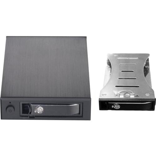 2.5 Aluminum SATA Removable Hot Swap Internal Mobile Rack for 2.5" SATA HDD/SSD Enclosure with lock
