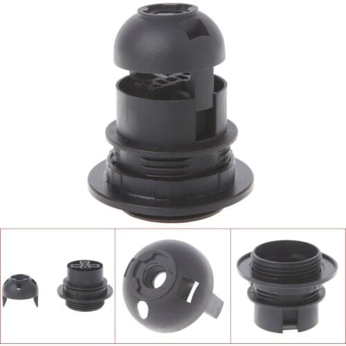 Y1UD E27 Lamp Bulb Holder Edison Screw Socket White/Black Pendant Ceiling Light