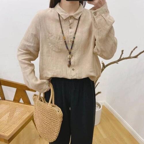 Fairynatural Beige Blouses