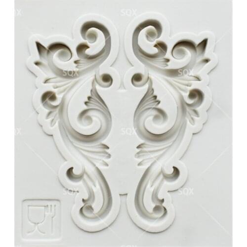 European Retro Relief Fondant Cake Baking Molds,Moule Silicone,Cake Decorating Tools Pastry Tools Kitchen Accessories SQ16356