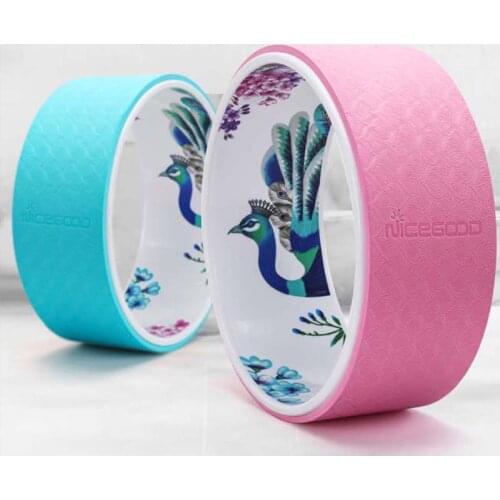 Slimming TPE Yoga Wheel Professional Waist Shape ABS Massage Workout Back Body Wheel Fitness Pilates Yoga Ring Yoga Wheel Bag