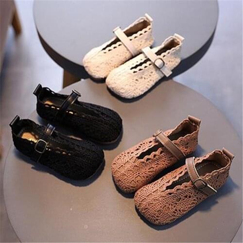 Disney Small single girls shoes 2021 children spring soft bottom princess antiskid soft bottom antiskid shoes girl fashion