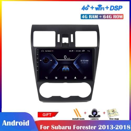 9 inch IPS Screen Android Multimedia Player For Subaru Forester SJ 2013 2014 2015 2016-2018 Car Radio Stereo GPS Navigation DSP