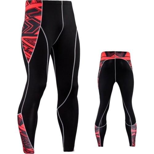 Mens Compression Pants Sports Running Tights Basketball Gym Pants Bodybuilding Jogger Jogging Fitness Skinny Leggings Trousers