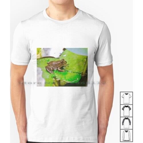 We Love Frogs T Shirt 100% Cotton Froggy Cute Frogger Animal Amphibian Reptile Toad Lily Frogs Green Pond Plants Water Pets