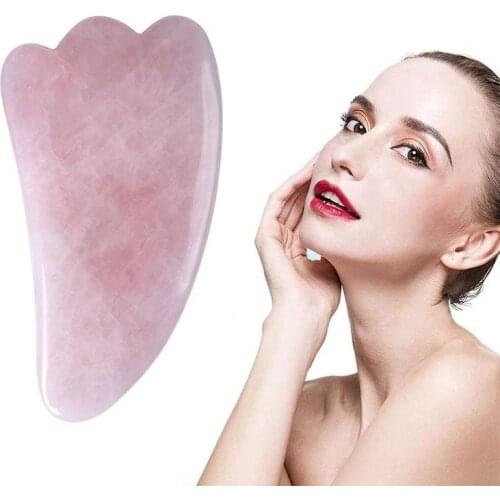 Natural Jade Face Massager Gua sha Board Scraper Meridian Muscle Relaxation Skin Lifting Face Thin Gouache Scraper