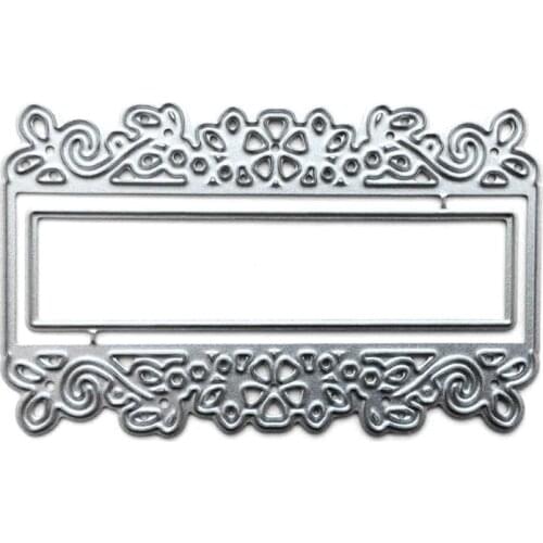 New Lace Label Metal Cutting Dies Stencil Scrapbooking DIY Album Stamp Paper Card