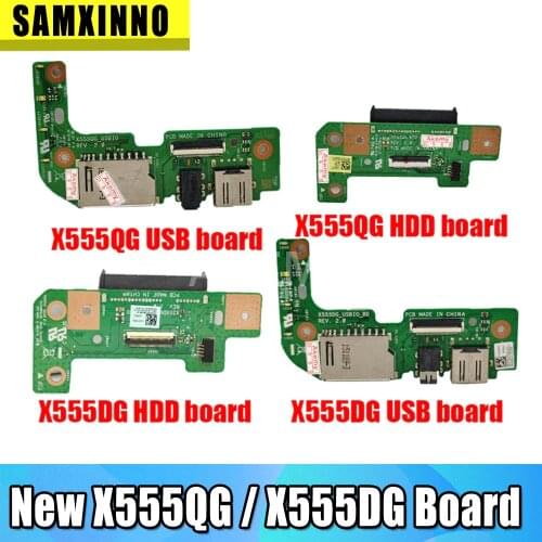 New Original For Asus X555Q X555QG X555D X555DG REV2.0 USB AUDIO CARD READER BOARD HDD Board Hard disk drive board