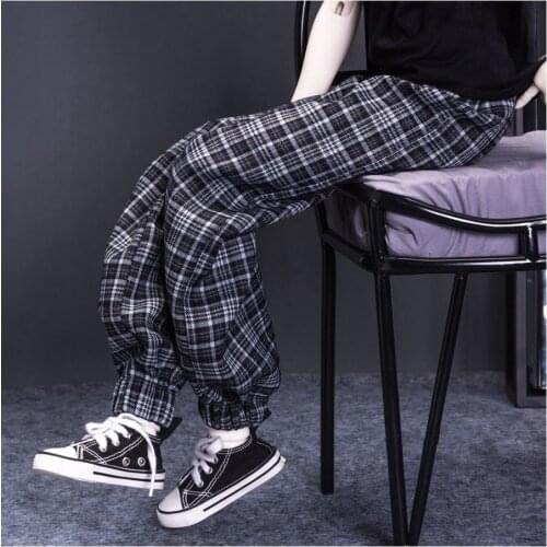 BJD Doll Clothing fits with a 1/3 1/4 Uncle Size stylish go-around casual pants with black and white striped pants