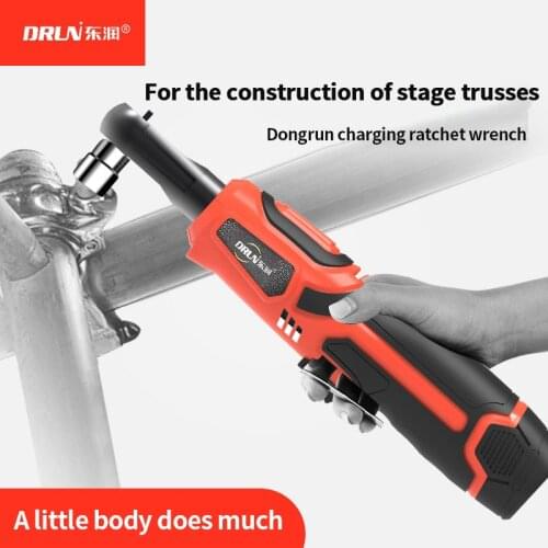 90 degree angle to electric ratchet wrench rechargeable wrench lithium battery stage truss