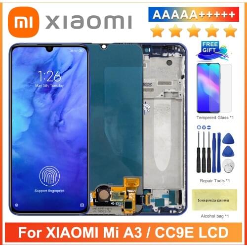 6.01'' AMOLED For Xiaomi Mi A3 LCD MIA3 Touch For Xiaomi MI CC9E Screen Replacement Digitizer For Xiaomi Mi A3 Display Screen