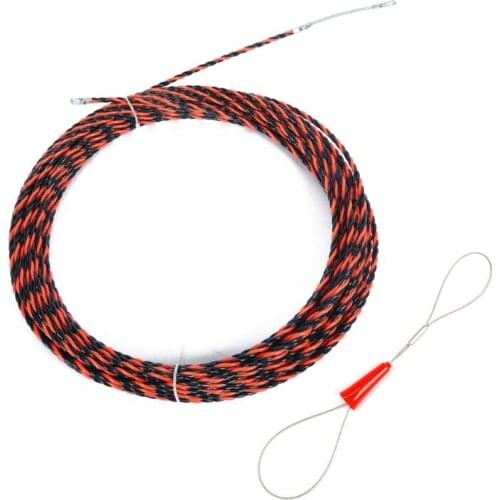 M3GA Fiberglass Electric Cable Tape Conduit Duct Cable Push Puller Tools Wheel Pushing for Wiring Installation