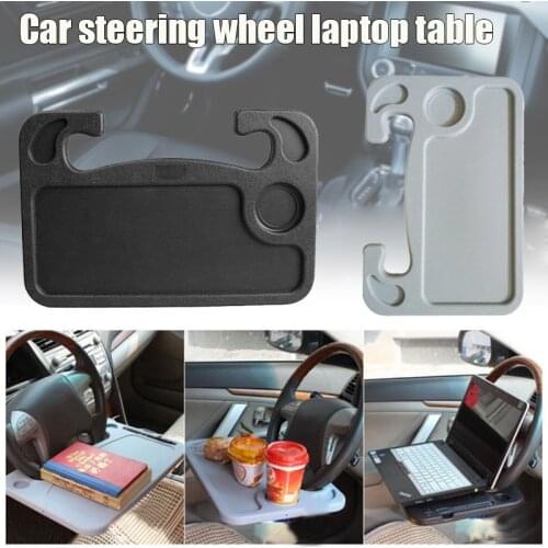 Car Steering Wheel Desk for Laptop Auto Vehicle Computer Mount Holder Small Food Table B88
