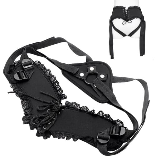 Strapon Penis Bondage Female Masturbator Sex Toys for Women Lesbian Wearable Adult Products Strap On Dildos Pants Lace