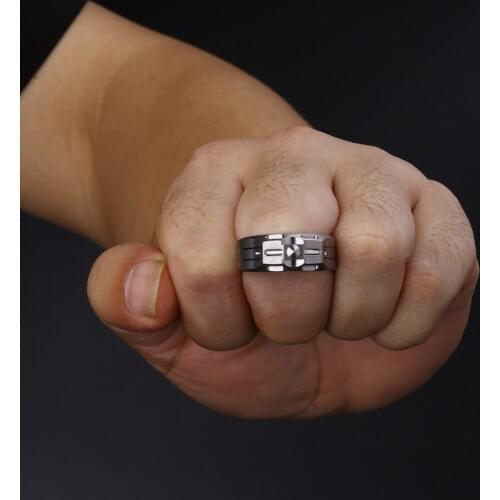 VOLLSION Retaliator Titanium Tungsten steel Self Defense Keychain Ring Necklace Safe-defense Ring Tool for Outdoor