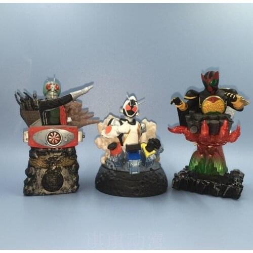 Bandai Model Japanese Anime Hand-made Masked Superman Ooo Four Sons FOURZE Bust No. 1 Plastic Statue