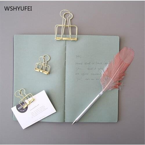 Fashion design noble brass goldfish clip exquisite Nordic bill line hand account Phoenix bill design sealed photo bill clip