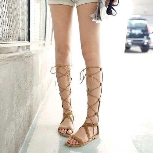 Ladies Shoes Gladiator Sandals Women Fashion Plus Size 34-43 Shoes Women Sandals 2017 Flats Sapato Feminino Summer Style 326