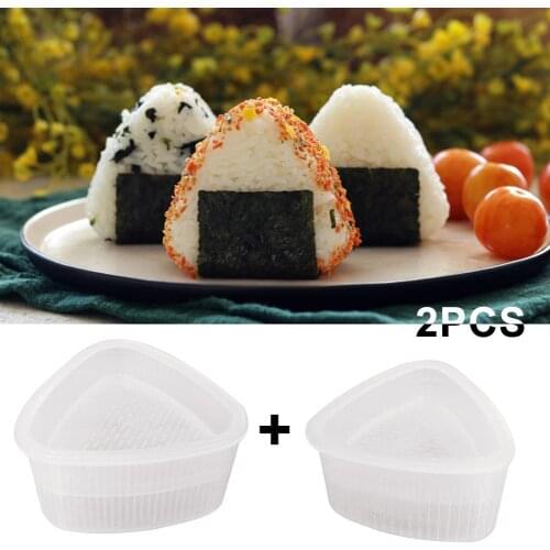 2Pcs Triangular Form Sushi Mould Onigiri Rice Ball Bento Press Maker DIY Tool Hot