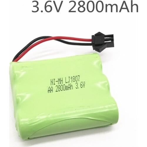 3.6v battery 2800mah ni-mh bateria 3.6v nimh battery pilas recargables 3.6v pack aa size ni mh for rc car toy tools model