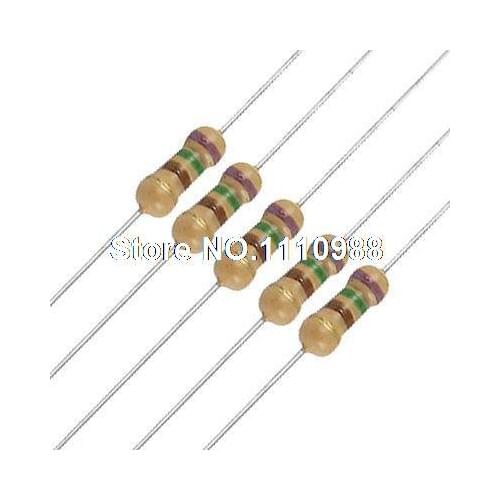 50 x Resistors 750 ohm OHMS 1/4W 250V 5% Carbon Film